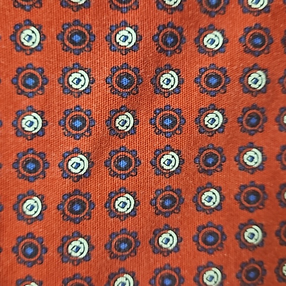 Talbots size 16 skirt red with navy - Picture 3 of 8